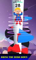 Helix Spiral Jumper-Hero Rolling & Bouncing Game 스크린샷 3