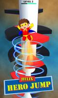 Helix Spiral Jumper-Hero Rolling & Bouncing Game 스크린샷 1