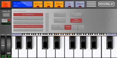 برنامه‌نما Rockrelay Analog Synthesizer عکس از صفحه