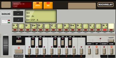 Synthesizer TB 303 Bassline постер