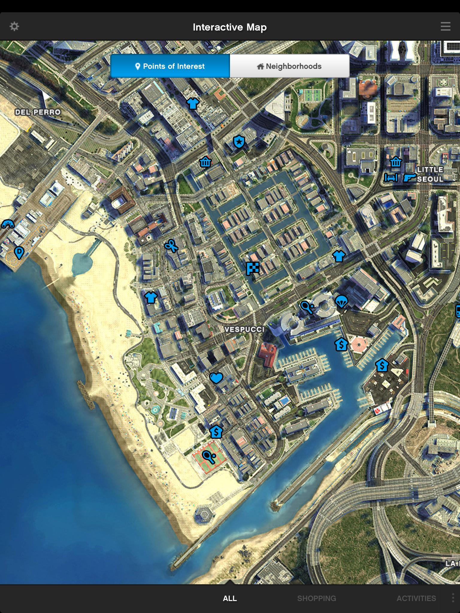 GTA V: The Manual: the interactive area map for GTA 5