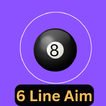 6 Long Line Aim Pool For 8Ball