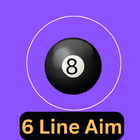 6 Long Line Aim Pool For 8Ball icon