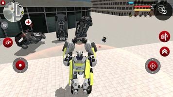 Green Robot Car Transformer Futuristic Supercar تصوير الشاشة 1