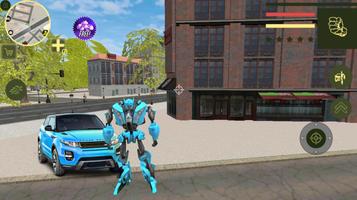 Super Car Robot Transforme Fut الملصق