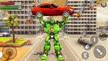 Robot Car Transform Robot Game imagem de tela 1