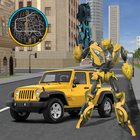 Gold Robot Car icon