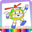 Robot coloring book