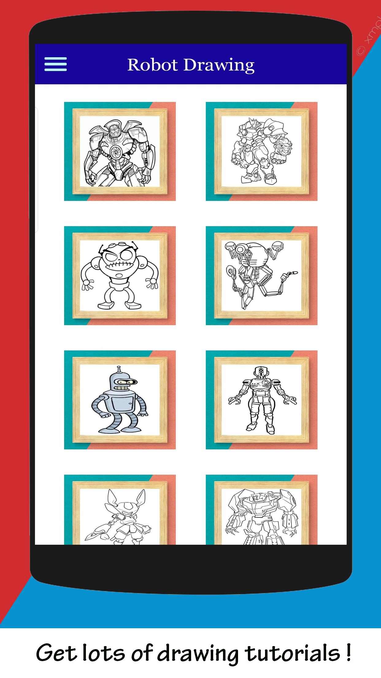 How to Draw Animated Robot | Easy Drawing Androidکے لیے - APK ڈاؤن لوڈ