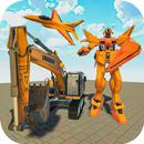 Robot Transform Excavator Game APK