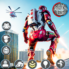 Iron Superhero : Flying Robot icône