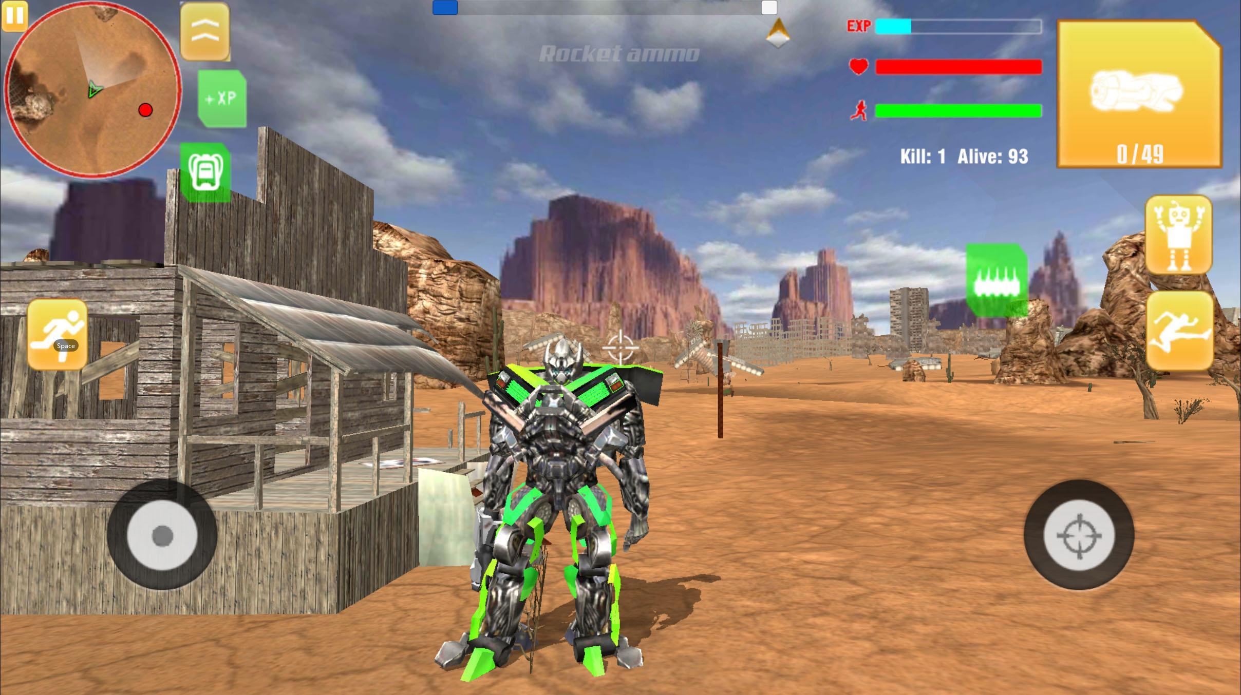 Robot War Free Fire Survival Battleground Squad For Android