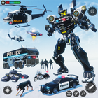 Police Robot Car Transforming أيقونة