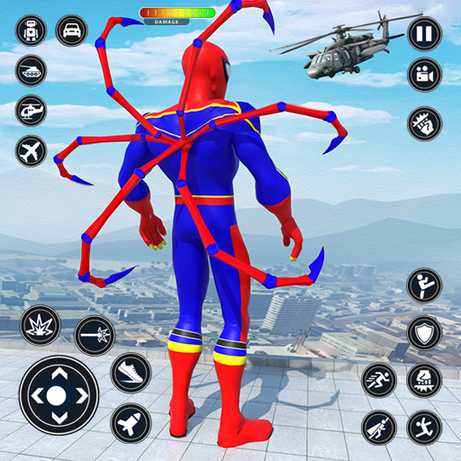 Spider Rope Hero Rescue City