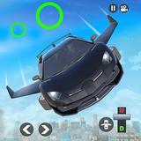 Flying Car Shooting Robot Game icon