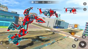 Helicopter Robot Battle: Robot Transformation Game capture d'écran 2