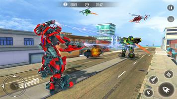 Helicopter Robot Battle: Robot Transformation Game capture d'écran 3