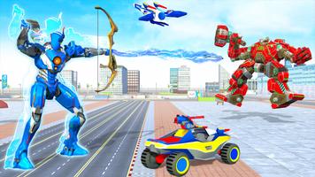 Archery king, Fly Bus Robot 3d スクリーンショット 3