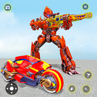 Super Robot Transform Bike: Free Shooting Game icono