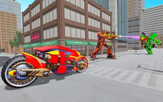 Super Robot Transform Bike: Free Shooting Game captura de pantalla 3