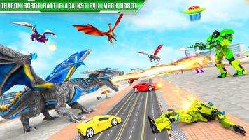 Poster Giochi di robot drago volante