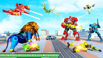 Lion robot game - multi robots ポスター