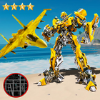 Robot Airplane Simulator Flying Robot Transforming أيقونة