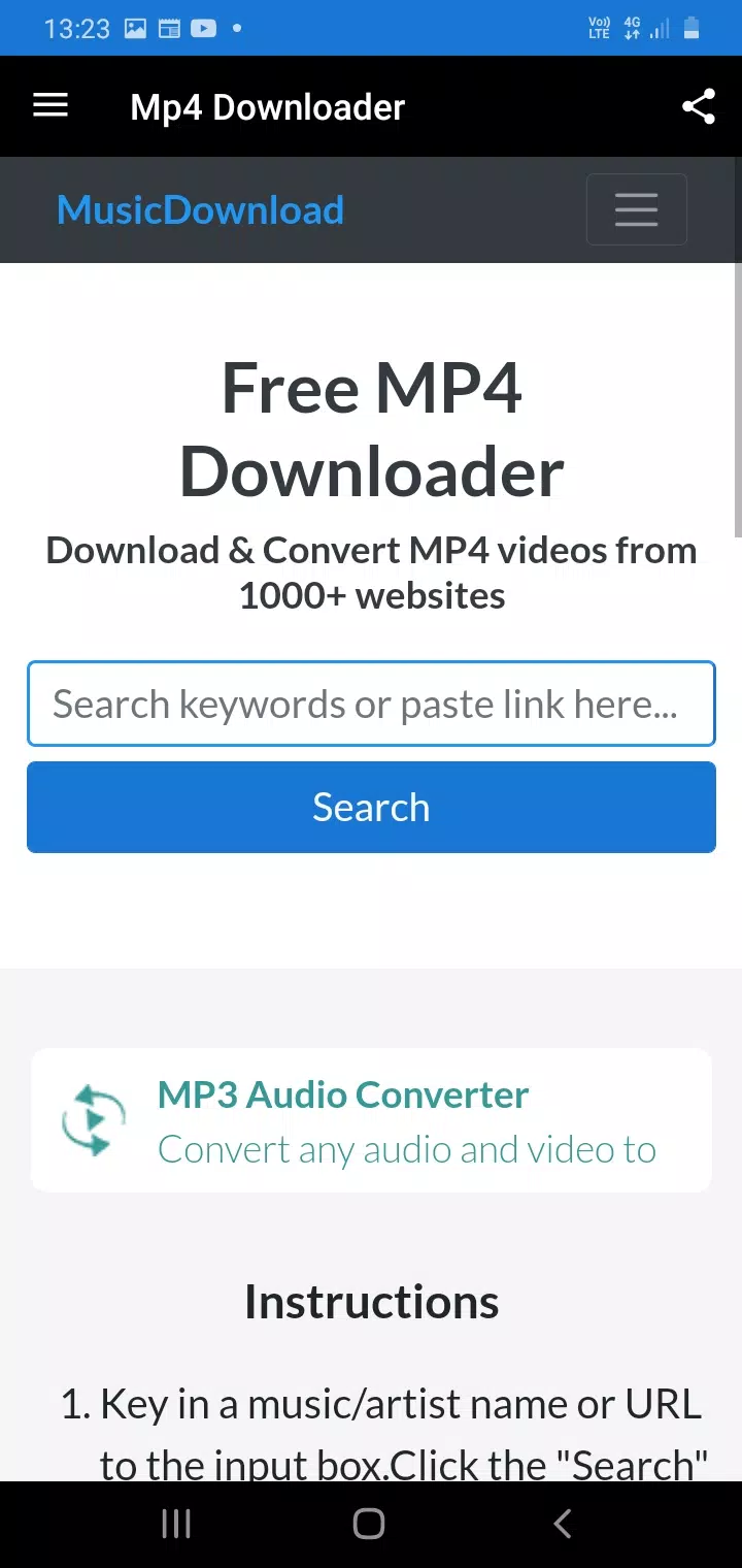 Music Downloader Converter Mp3 Mp4 Free APK للاندرويد تنزيل