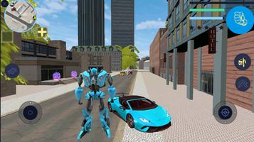 Robot Car Super Transforme Futuristic Supercar Affiche