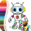 Robot man: coloring robot