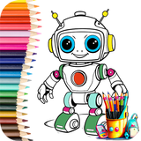 Robot man: coloring robot biểu tượng