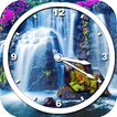 Waterfall Clock Live Wallpaper