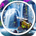 Waterfall Clock Live Wallpaper