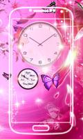 Butterfly Clock live wallpaper captura de pantalla 3