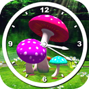 3D Mushroom Clock Live Wallpaper APK
