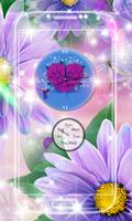 Flowers Analog Clock Live Wallpaper screenshot 2