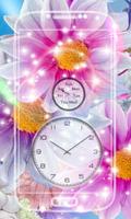 Flowers Analog Clock Live Wallpaper screenshot 3