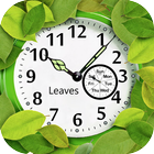 Leaves Analog Clock Live Wallp icon