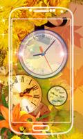 Leaves Analog Clock Live Wallp screenshot 2