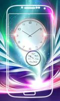 Neon Flower Clock Live Wallpap screenshot 2