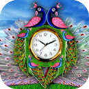 Peacock Clock Live Wallpaper APK
