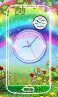 Rainbow Clock Live Wallpaper captura de pantalla 1