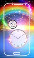 Rainbow Clock Live Wallpaper captura de pantalla 2