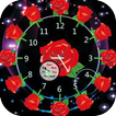 Rose Clock Live Wallpaper
