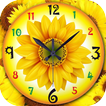 Sunflower Clock Live Wallpaper