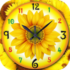 Sunflower Clock Live Wallpaper ikona