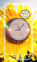 Sunflower Clock Live Wallpaper screenshot 1