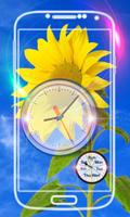 Sunflower Clock Live Wallpaper screenshot 3
