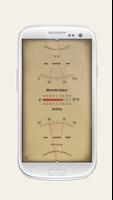 ウェザーステーション - 気圧計 温度計 湿度計 風速計 ポスター