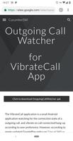 برنامه‌نما Vibrate Call عکس از صفحه